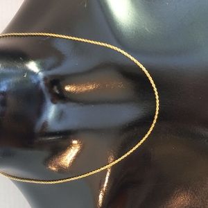 Vintage 14k Gold Diamond Cut Rope Chain